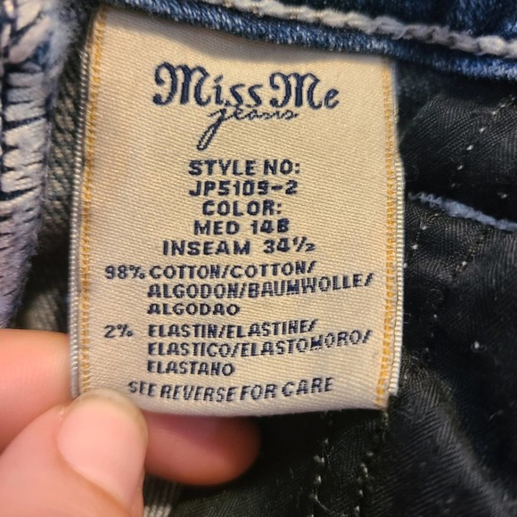 Miss me size 27 women's bootcut distressed jeans - Picture 9 of 13